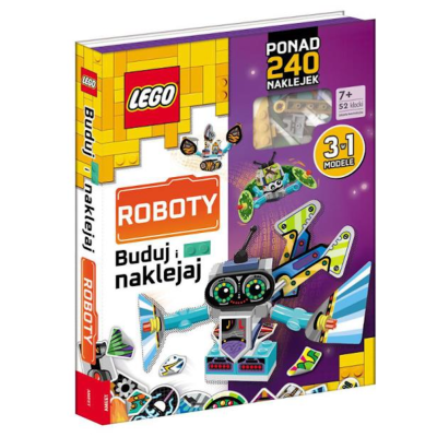 340896 LEGO MASTER BRAND KSIĄŻKA BUDUJ I NAKLEJAJ ROBOTY + KLOCKI