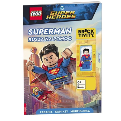 346546 LEGO DC SUPER HEROES SUPERMAN RUSZA NA POMOC KSIĄŻECZKA