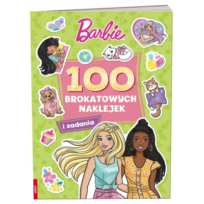346362 KSIĄŻECZKA DISNEY BARBIE 100 BROKATOWYCH NAKLEJEK