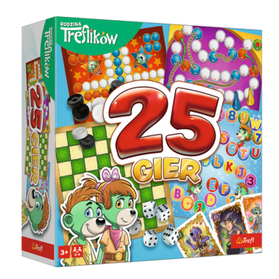 02824 TREFL GRA 25 GIER RODZINA TREFLIKÓW
