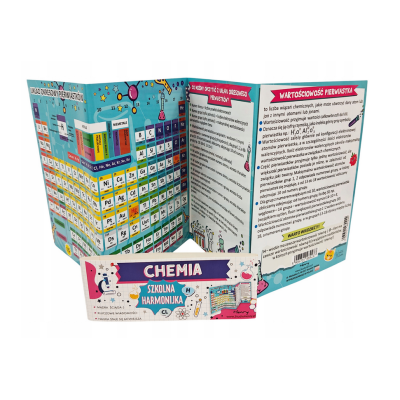 489237 PLANSZA ŚCIĄGA HARMONIJKA CHEMIA PIERWIASTKI
