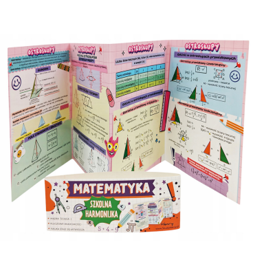 489190 PLANSZA ŚCIĄGA HARMONIJKA MATEMATYKA OSTROSŁUPY GRANIASTOSŁUPY