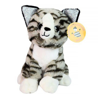 242103 PLUSZOWY KOT KOTEK MASKOTKA Z DŹWIĘKIEM 20CM RÓŻNE KOLORY