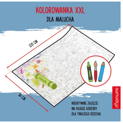 013402 KOLOROWANKA PODŁOGOWA XXL KREATYWNA 120 X 80CM