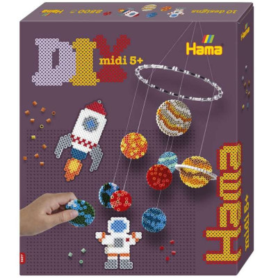 3257 KORALIKI HAMA MIDI ZESTAW KOSMOS PLANETY RAKIETA  2500EL