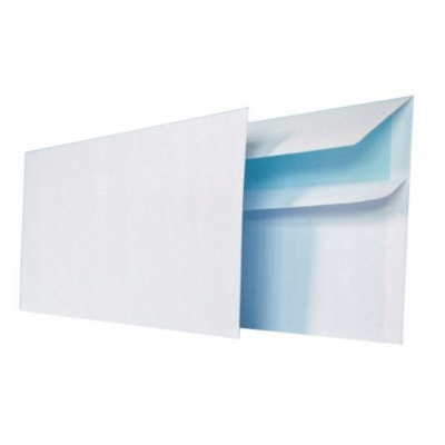 000231 KOPERTA BIAŁA  SAMOPRZYLEPNA 110MM X 220MM 100 SZTUK