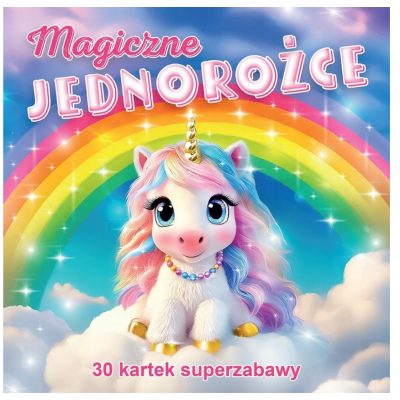 605263 MALOWANKA KOLOROWANKA - JEDNOROŻCE 30 KARTEK MD