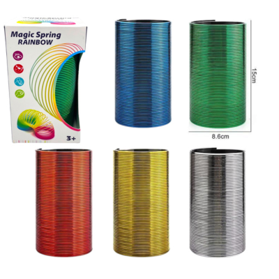 231312 DUŻA SPRĘŻYNA ZABAWKA ZRĘCZNOŚCIOWA RÓŻNE KOLORY
