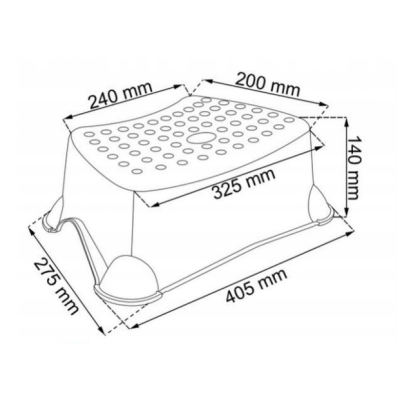 071788 PODEST ANTYPOŚLIZGOWY KUBUŚ PUCHATEK BIAŁY