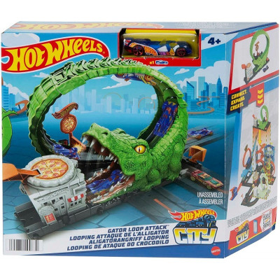 HKX39 HOT WHEELS TOR PĘTLA KROKODYLA