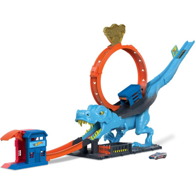 HKX42 HOT WHEELS TOR PĘTLA T-REXA DINOZAUR