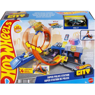JBM71 HOT WHEELS CITY POSTERUNEK POLICJI PĘTLA TOR