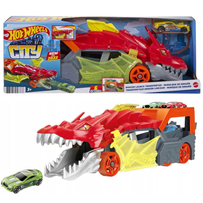 GTK42 HOT WHEELS TRANSPORTER LAWETA SMOK WYRZUTNIA