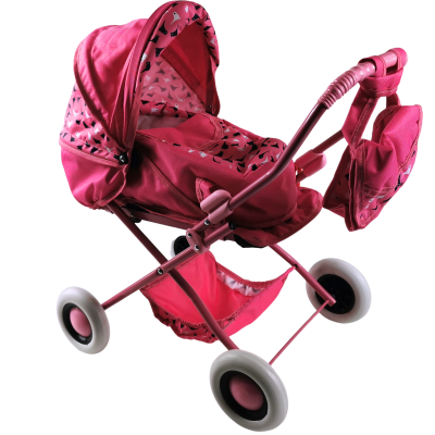 414049 WÓZEK DLA LALEK Z NOSIDEŁKIEM ZUZIA SKŁADANY RÓŻNE KOLORY