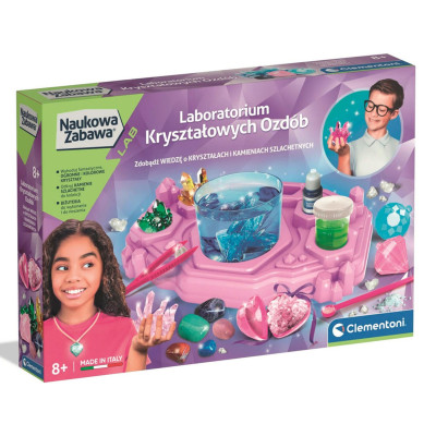 503988 CLEMENTONI LABORATORIUM KRYSZTAŁOWYCH OZDÓB BIŻUTERIA KAMIENIE SZLACHETNE
