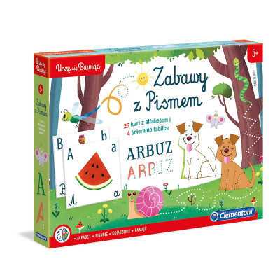 605903 CLEMENTONI ZABAWY PISANIEM UCZĘ SIĘ BAWIĄC