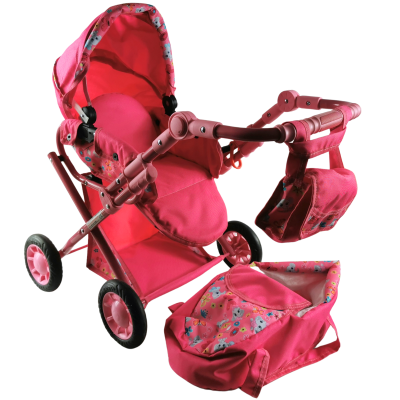 414155 WÓZEK DLA LALEK GŁĘBOKI AGATKA SKŁADANY RÓŻNE KOLORY