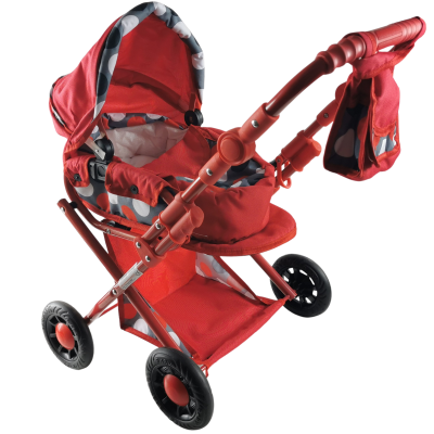 414155 WÓZEK DLA LALEK GŁĘBOKI AGATKA SKŁADANY RÓŻNE KOLORY