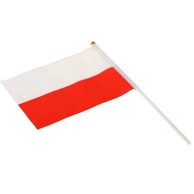 372535 FLAGA POLSKI NA PATYKU 30CM ADAR