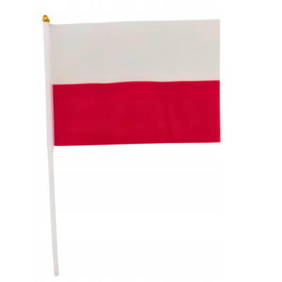 372535 FLAGA POLSKI NA PATYKU 30CM ADAR