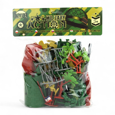 025863 ZESTAW MILITARNY FIGURKI ŻOŁNIERZYKI WOJSKO