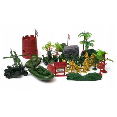 025863 ZESTAW MILITARNY FIGURKI ŻOŁNIERZYKI WOJSKO