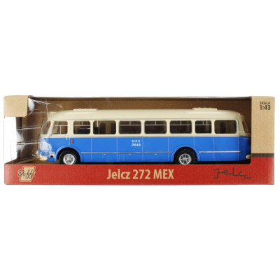 139138 POJAZD DAFFI PRL JELCZ 272 MEX 1:43 AUTOBUS NIEBIESKI M-913