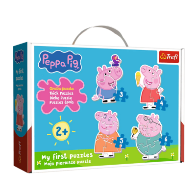 36137 TREFL BABY PIERWSZE PUZZLE ŚWINKA PEPPA 2+