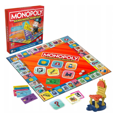 G1424 MONOPOLY BANKING BANKOWOŚĆ MOBILNA GRA HASBRO