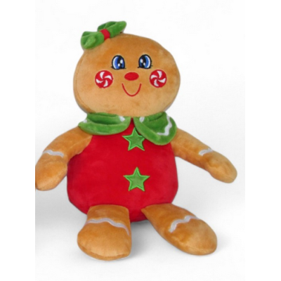 173478 MASKOTKA PLUSZAK CIASTECZKOWY LUDZIK PIERNIK 25CM RÓŻNE WZORY