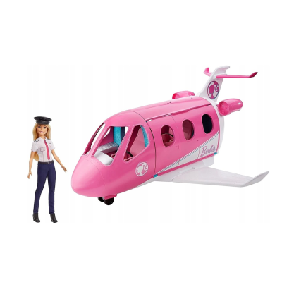 GJB33 BARBIE WYMARZONY SAMOLOT + LALKA