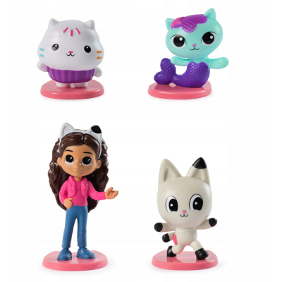 6071196 KOCI DOMEK GABI ZESTAW 4 FIGURKI SYRENKOTKA KICIUŚ ŁAKOTEK
