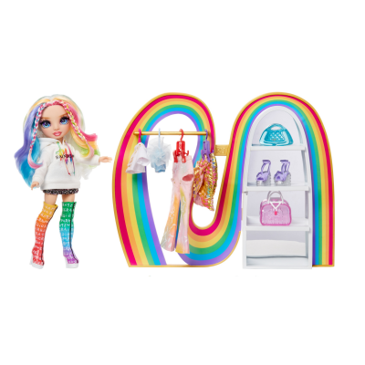 543183 LALKA RAINBOW HIGH LALKA AMAYA Z TĘCZOWĄ SZAFĄ + AKCESORIA
