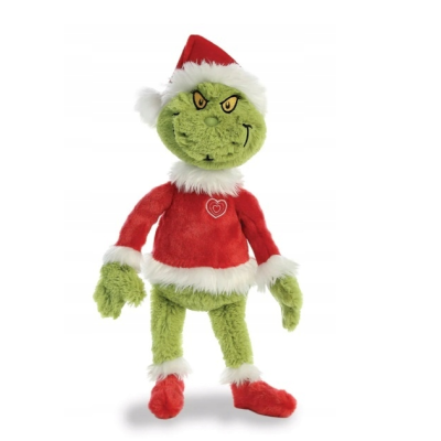 159006 MASKOTKA PLUSZOWY GRINCH SANTA MIKOŁAJ ŚWIĘTA ZIELONY PLUSZAK 48CM