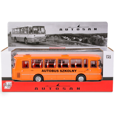 089204 POJAZD AUTOBUS SZKOLNY AUTOSAN POMARAŃCZOWY DAFFI