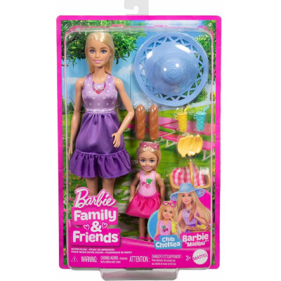 JBF43 BARBIE FAMILY & FRIENDS SIOSTRY NA PIKNIKU MATTEL