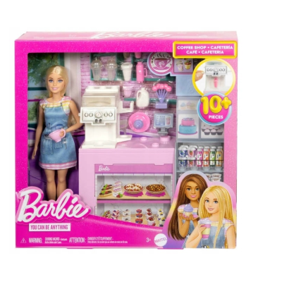 HXN94 BARBIE LALKA ZESTAW KAWIARNIA BARISTKA