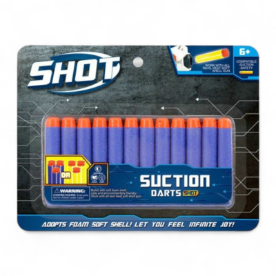 450124 PIANKOWE POCISKI STRZAŁKI DO PISTOLETU 12 SZTUK