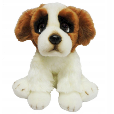 847753 PLUSZOWY PIESEK MASKOTKA PLUSZAK PIES BERNARDYN 30CM
