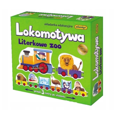 007219 ADAMIGO GRA UKŁADANKA EDUKACYJNA LITERKOWE ZOO LITERY