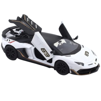 926928 MSZ SAMOCHÓD LAMBORGHINI AVENTADOR SVJ BIAŁY  MODEL 1:24