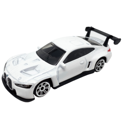 928175 MSZ SAMOCHÓD BMW M4 GT3 BIAŁY POJAZD  MODEL 1:64