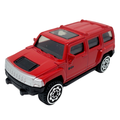 928939 MSZ SAMOCHÓD HUMMER H3 CZERWONY POJAZD MODEL 1:64