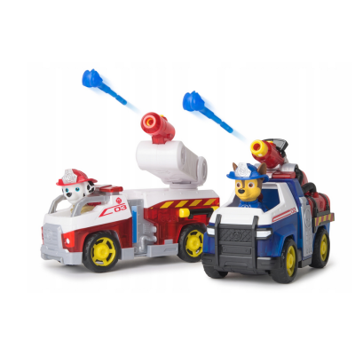 6073471 PSI PATROL FIRE RESCUE POJAZDY MARSHALL I CHASE Z POCISKAMI +FIGURKI