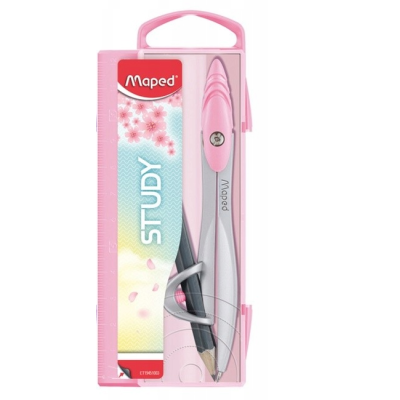 941115 CYRKIEL SZKOLNY Z OŁÓWKIEM 2 KOLORY