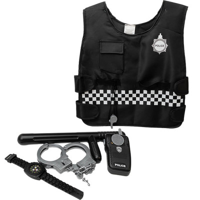 128603 STRÓJ KOSTIUM ZESTAW POLICJANT POLICJA ASKATO