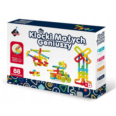 127903 KLOCKI MAŁYCH GENIUSZY KONSTRUKCYJNE ZŁĄCZKI 88 EL ASKATO