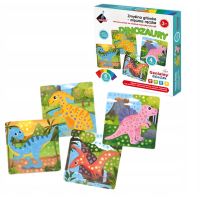 122779 PIANKOWA WYKLEJANKA GENIALNY DZIECIAK ZRĘCZNA RĄCZKA DINOZAURY ASKATO