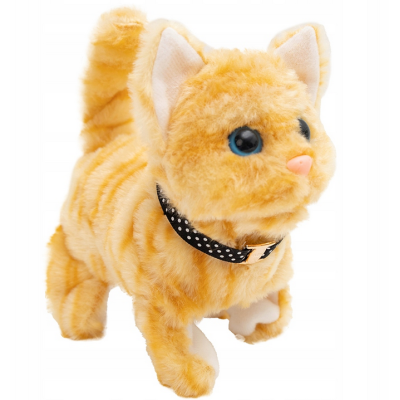 126104 INTERAKTYWNY KOT BRĄZOWY KOTEK CHODZĄCY ASKATO