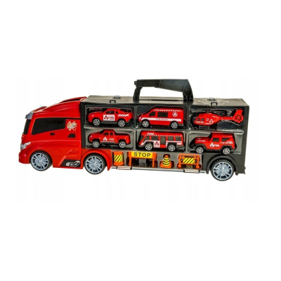 838829 CZERWONA CIĘŻARÓWKA WALIZKA SMILY PLAY